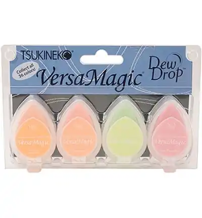 TAMPÓN TINTA GOTA VERSAMAGIC, SET 4 FRUIT COCKTAIL Ordena Ya