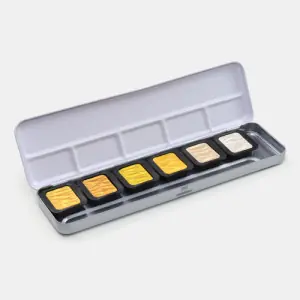 Oferta Caja de acuarelas Finetec Classic 6 colores perlescentes "Classic" **
