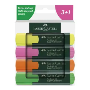 Precio De Oferta Set 4 subrayadores Textliner Faber-Castell **