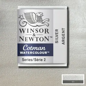 Venta Final Acuarela Cotman Winsor & Newton 1/2 godet color plata (W617)