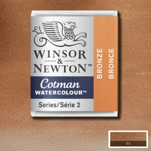 Acuarela Cotman Winsor & Newton 1/2 godet color bronce (W058) Oferta De Temporada
