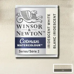 Acuarela Cotman Winsor & Newton 1/2 godet color blanco iridiscente (W330) Pedido Al Por Mayor