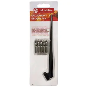 Imprescindible (Must-Have) Juego plumilla oblicua + 5 plumillas Art Creation Talens