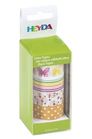 WASHI TAPE HEYDA MARIPOSAS 15 MM x 5 M SET 4 Oferta Especial