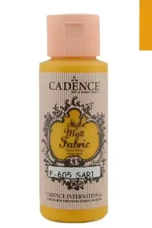 Auténtico PINTURA TELA CADENCE STYLE MATT F605 AMARILLO 59 ML