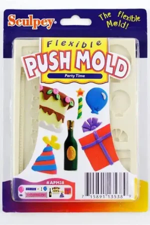 MOLDE SCULPEY PARTY TIME Última Versión