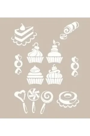 STENCIL CADENCE 21x30 CM PASTELERÍA Liquidación