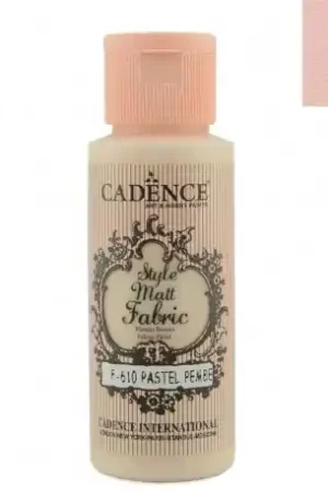 Precio Económico PINTURA TELA CADENCE STYLE MATT F610 ROSA PASTEL 59 ML