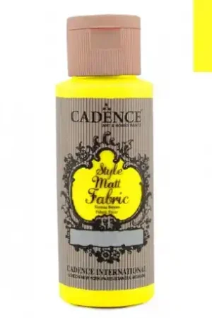 Imprescindible (Must-Have) PINTURA TELA CADENCE STYLE MATT F651 AMARILLO FLÚOR 59 ML