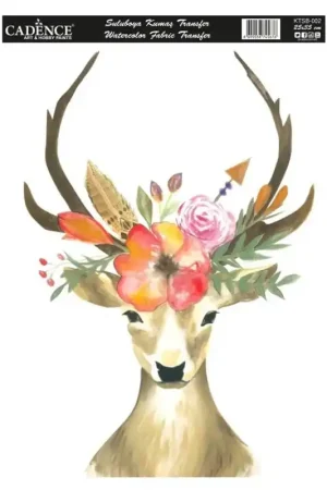 Envío Internacional TRANSFER TELA CADENCE 25x35 CIERVO