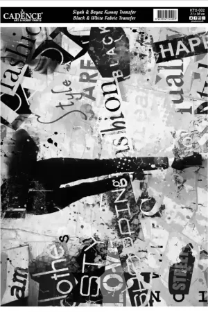 TRANSFER TELA CADENCE 21x30 W&B FASHION Precio Económico