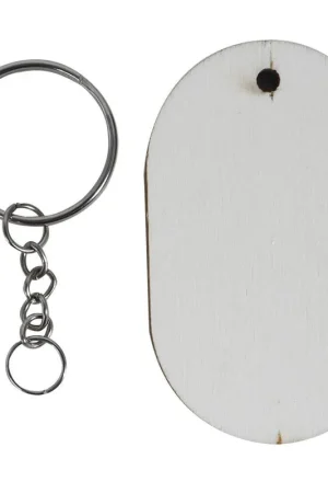 Bestseller LLAVERO MADERA OVALADO 6,5x4 CM