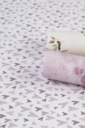 TEXTURA PARA ENCUADERNAR ALAS DE HADA CORAZÓN ROSA Garantía De Devolución De Dinero