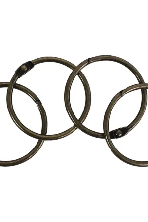 ANILLAS ENCUADERNACIÓN 35 MM BRONCE, SET 4 Premium