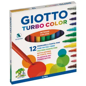 Máxima Calidad Giotto Turbo Color 12 rotuladores