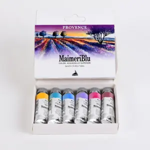 Oferta Caja acuarelas MaimeriBlu Provenza, 6 tubos 12 ml **
