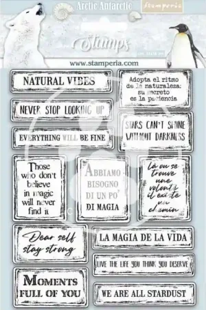 Exclusivo SELLO SILICONA STAMPERIA 14x18 QUOTES