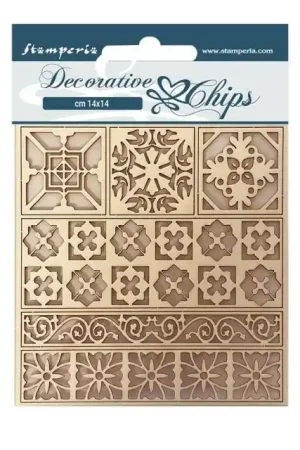 DECORATIVE CHIPS STAMPERIA 14x14 CASA GRANADA TILES Ocasión Especial