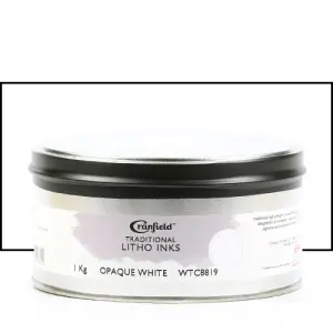 Nuevo Modelo Tinta Litografia Blanco Opaco 1 kg Cranfield Caligo