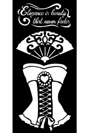 STENCIL STAMPERIA 12x25 CORSET Ocasión Especial