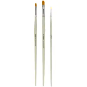 Set 3 pinceles óleo/acrílico mango largo Titan Solo Por Tiempo Limitado