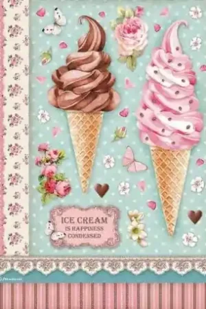 Económico PAPEL ARROZ STAMPERIA A4 ICE CREAM
