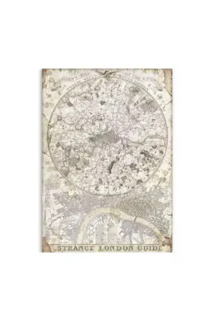 Mejor Calidad PAPEL ARROZ STAMPERIA A4 LADY VAGABOND LONDON GUIDE