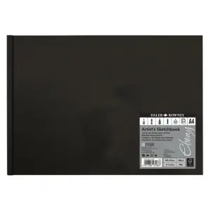 Auténtico Bloc Ebony de esbozo, tapa dura, A4, 54 h, 160 g