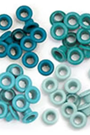 Súper Precio EYELETS WeR 4 TONOS AQUA 0.5 CM 60 PIEZAS