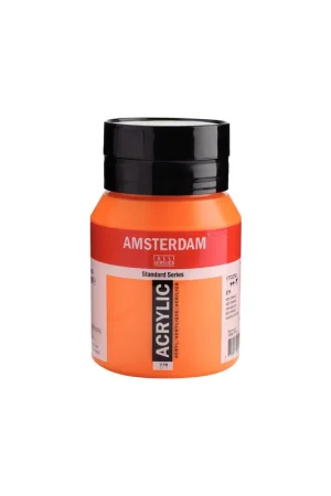 ACRILICO AMSTERDAM 500ML NARANJA AZO 276 Nueva Colección