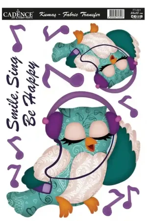 Directo De Fábrica TRANSFER TELA CADENCE 25x35 BÚHO