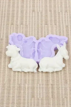MOLDE SILICONA LG MULA Y BUEY 4.5 CM Artesanal