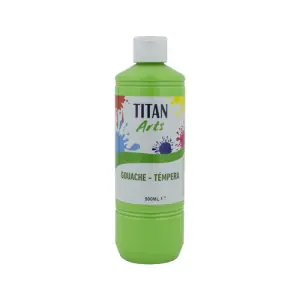 Témpera Gouache Titan Arts Verde Vivo, 500 ml Oferta Flash
