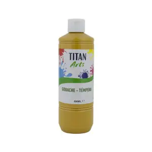 Lujoso Témpera Gouache Titan Arts Ocre, 500 ml