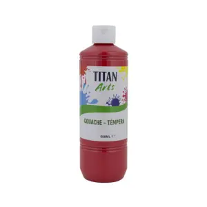 Mejor Precio Témpera Gouache Titan Arts Bermellón, 500 ml
