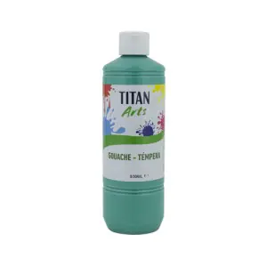 Bestseller Témpera Gouache Titan Arts Azul Turquesa, 500 ml