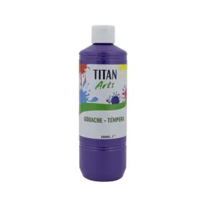 Mejor Calidad Témpera Gouache Titan Arts Violeta, 500 ml