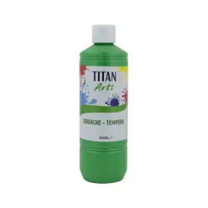 Témpera Gouache Titan Arts Verde Claro, 500 ml Entrega Rápida