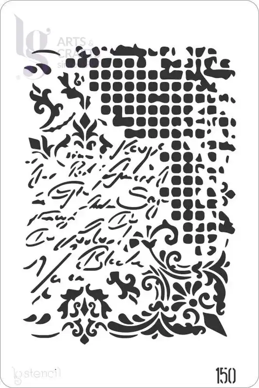 Garantía Incluida STENCIL LG 20x30 CM Nº150 CARTA