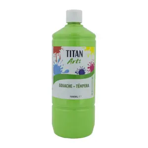 Envío Internacional Témpera Gouache Titan Arts Verde Vivo, 1 L