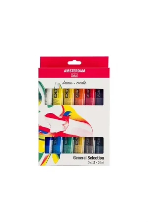 ACRILICO AMSTERDAM 20ML 12 UDS SURTIDAS Liquidación