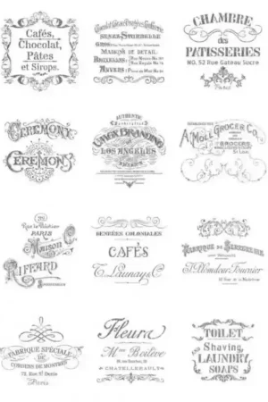 PAPEL ARROZ CADENCE Nº036-B FONDO PLATA SELLOS VINTAGE 30x41 Directo De Fábrica