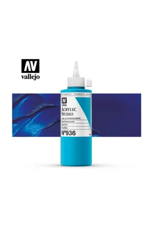 Bestseller ACRILICO STUDIO VALLEJO 200ML AZUL FLUOR 936