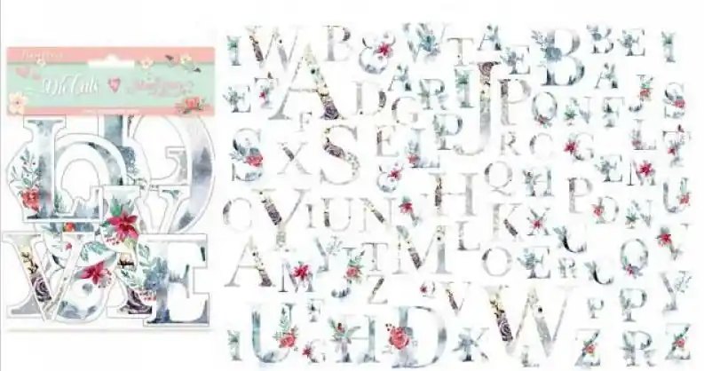 DIE CUTS STAMPERIA ALFABETO NAVIDEÑO Entrega Rápida