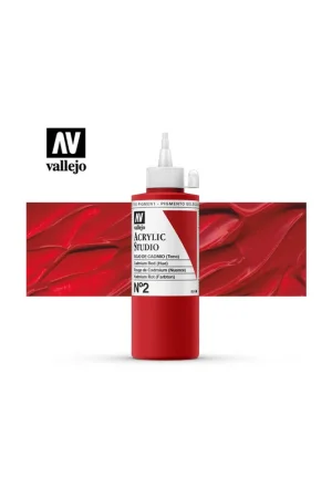 Oferta ACRILICO STUDIO VALLEJO 200ML ROJO CADMIO (TONO) 2