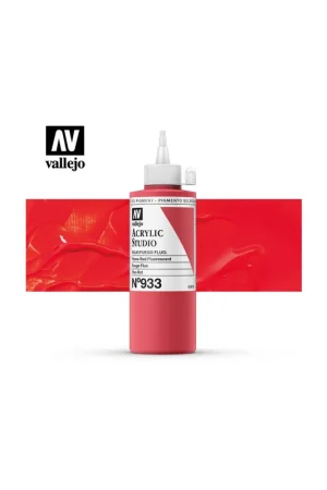 ACRILICO STUDIO VALLEJO 200ML ROJO FUEGO FLUOR 933 Comprar En Línea