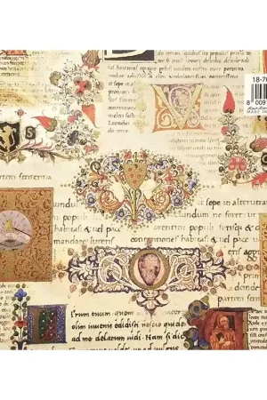 Stock Limitado PAPEL DECORATIVO KARTOS ORO SCRIPTORIUM 100x70 CM