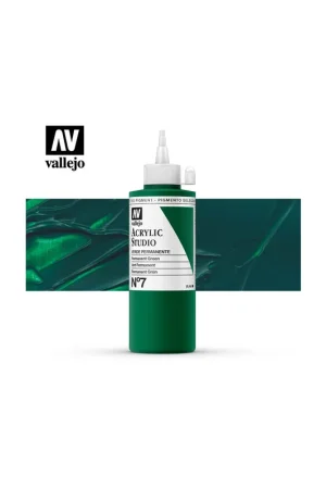 Garantía Incluida ACRILICO STUDIO VALLEJO 200ML VERDE PERMANENTE 7