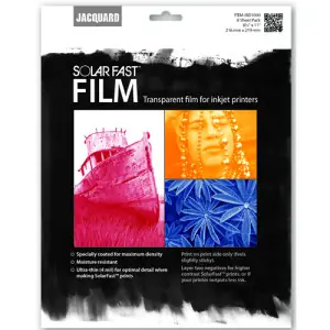 Solar Fast Film, pack 8 Hojas papel cianotipia A4, Jacquard Bestseller