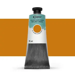 Marca Reconocida Tinta Xilografia Ocre amarillo, 75 ml., Caligo